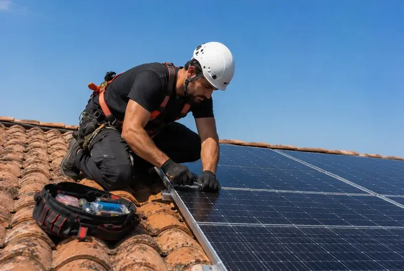 Maintenance et monitoring de panneaux solaires à Saint-Aubin-du-Cormier